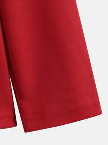 Manfinity Homme Men Poker Cards Printed Long Sleeve Red Tee, Fall - Red - View 6