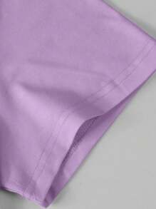 Manfinity Homme Men's Casual Drop Shoulder Letter Printed Tank Top - Mauve Purple - View 3