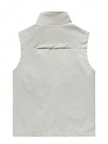 Men's Outdoor Lightweight Cargo Vest - Beige - View 2