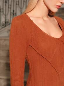 Anewsta Women'S Ribbed Short Bodycon Dress Fall Cloth For Women