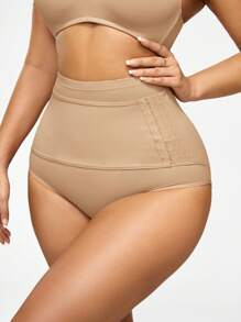Women's Tummy Control High Waist Shapewear Bottom - Apricot - View 7