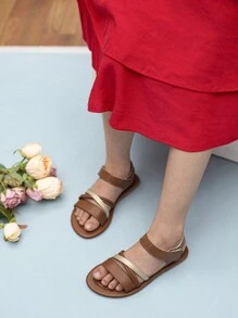 Nieuwkomers Veelzijdig Meisjes Minimalistische stijl Buitenshuis Antislip Zachte zool Casual Sandalen