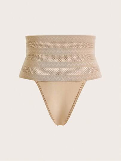 SHAPORA 女士高腰纯色时尚三角裤塑身内裤