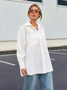 SHEIN Essnce Camisa Casual De Primavera Para Mujeres