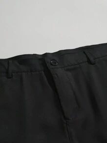Manfinity Mode Men'S Plus Size Solid Color Suit