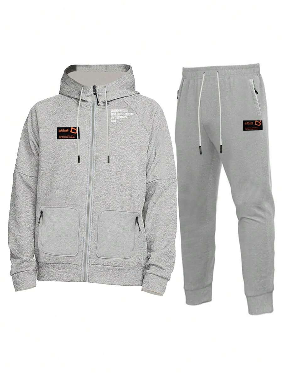 Manfinity Fitness Men'S Sportswear Set - Grey - View 1