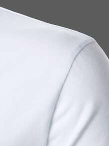 Manfinity Homme Men Button Front Polo Shirt - White - View 6