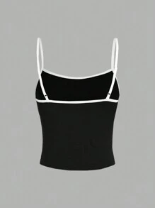 SHEIN EZwear 3pcs Versatile Plain Color Camisole Tops, Fitted Women Round Neck Sleeveless Tank Tops, Suitable For Summer - Multicolor - View 8