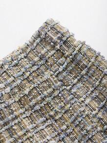 DAZY Elegant Plaid Patterned Mermaid Skirt