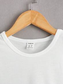 SHEIN 少年3入組夏季休閒圓領背心 - 卡其色 - 查看 8