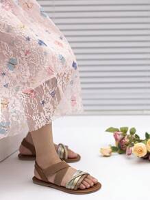 New Arrival Girls' Simple Style Outdoor Anti-Slip Soft Bottom Sandals - Multicolor - View 4