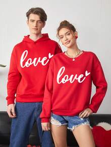 Manfinity Hypemode Sudadera Con Capucha Roja De Punto Para Hombre En Tamaño Grande - Rojo - Ver 1
