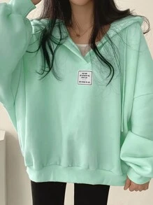 INAWLY Women'S Hooded Sweatshirt With Drop Shoulder,Long Sleeve Tops Graduation,Back To School Outfits,Graduation,Teacher Outfits For Women,Back To School Pullover Fall Outfit