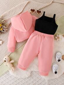 Set Bayi Perempuan Huruf - Berwarna merah muda - View 2