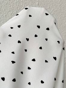 Chiquease Của phụ nữ In Trái tim Nút Lên Áo không tay - Màu be - Xem 3