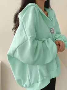 INAWLY Women'S Hooded Sweatshirt With Drop Shoulder,Long Sleeve Tops Graduation,Back To School Outfits,Graduation,Teacher Outfits For Women,Back To School Pullover Fall Outfit