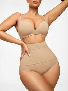 Women's Tummy Control High Waist Shapewear Bottom - Apricot - View 5