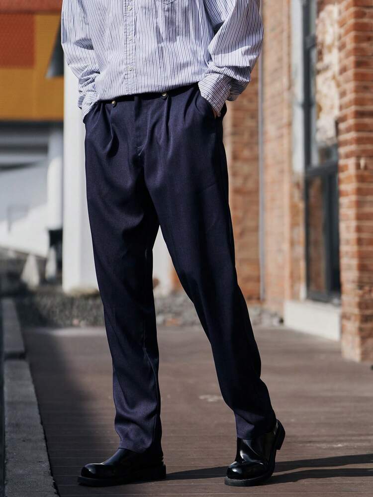 Men'S Solid Color Casual Dress Pants