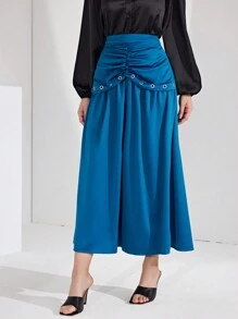 Modelyn Women's High Waist Pleated Skirt Fall Cloth For Women - Blue - View 4