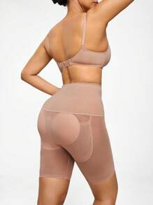 Women'S Mesh Splicing Shapewear Bottoms - Apricot - View 3