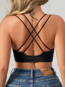 無縫女士內衣 - 黑色 - 查看 2