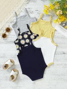 Baby Girl 5pcs/Set Casual Jumpsuits, Spring/Summer, Cute And Fun - Multicolor - View 2