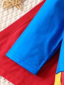 SHEIN Playful Pals Baby Boy Zip Front Long Sleeve Jumpsuit Costume - Black and White - View 3