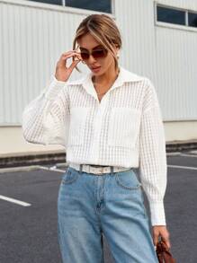 SHEIN Essnce Camisa Casual De Primavera Para Mujeres