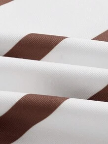 SHEIN Essnce 休閒條紋無袖夏裝連身裙 - 彩色 - 查看 7