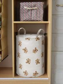 ROMWE Kawaii Cartoon Bear Patterned Large Capacity Foldable Storage Box 465042 - Multicolor - View 1