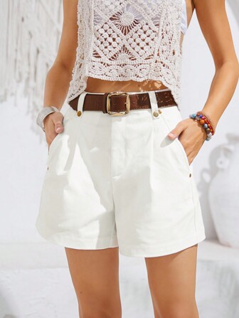 Anewsta Shorts Básicos Casuais