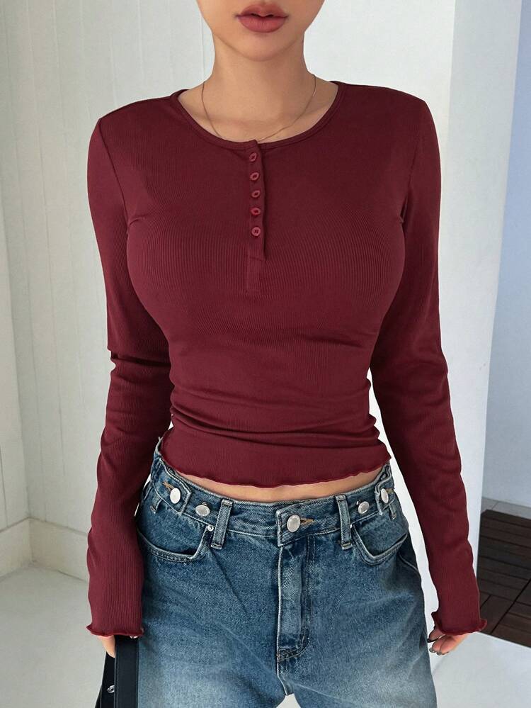 Women's Round Neck Long Sleeve T-Shirt,Fall Clothes
