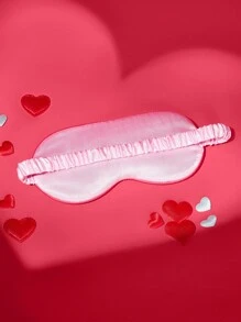 TOM & JERRY X SHEIN Antifaz de ojos rosado con estampado de corazones y diseño lindo de dibujos animados - Multicolor - Ver 5