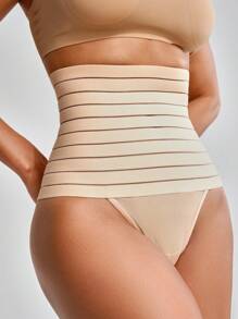 High Waisted Shapewear Panty - Apricot - View 3
