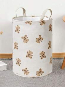 ROMWE Kawaii Cartoon Bear Patterned Large Capacity Foldable Storage Box 465042 - Multicolor - View 2