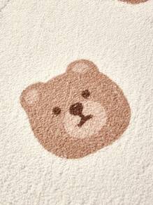 ROMWE Kawaii 加厚仿卡仕米爾毛線織卡通熊圖案裝飾毛毯 - 彩色 - 查看 6