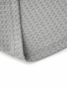 Chiquease Solid Color Lace Hem T-Shirt - Grey - View 4