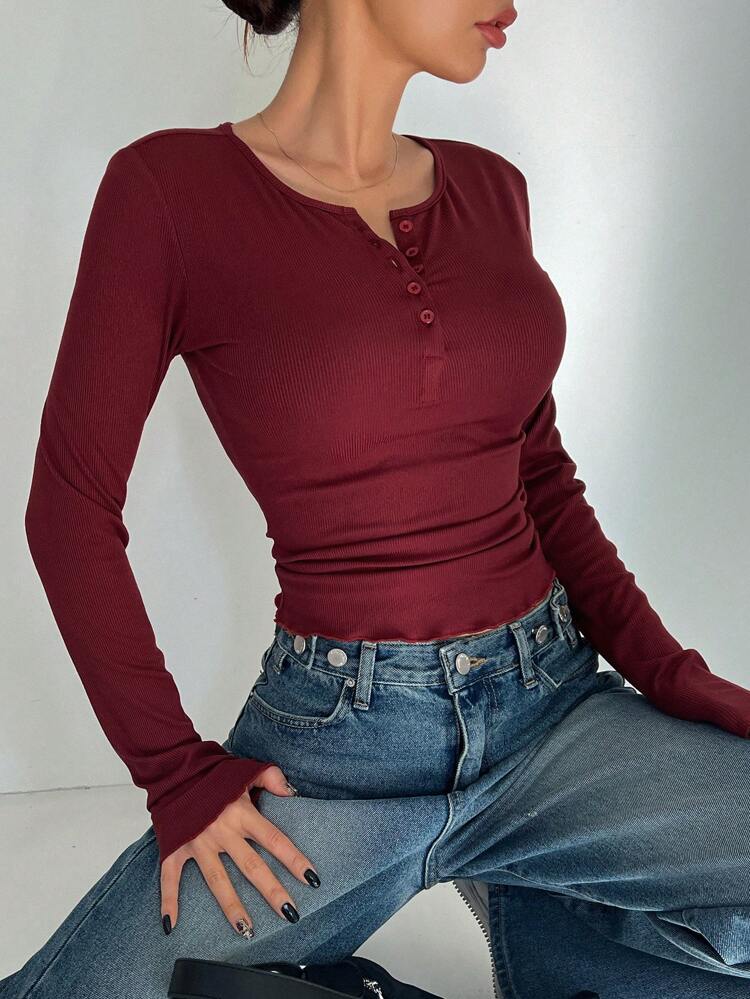 Women's Round Neck Long Sleeve T-Shirt,Fall Clothes