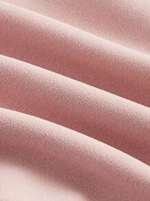 SHEIN MOD Women's Black Pink Color Block Off Shoulder Date Night Dress With Bow Detail - Pink - View 4