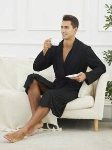 Men'S Long Sleeve Robe With Belt