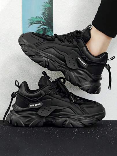 Sports Shoes For Men With Winter Warm Plush, Light And Comfortable, Thick Sole For Running And Outdoor Activities, Simple And Stylish Sneakers