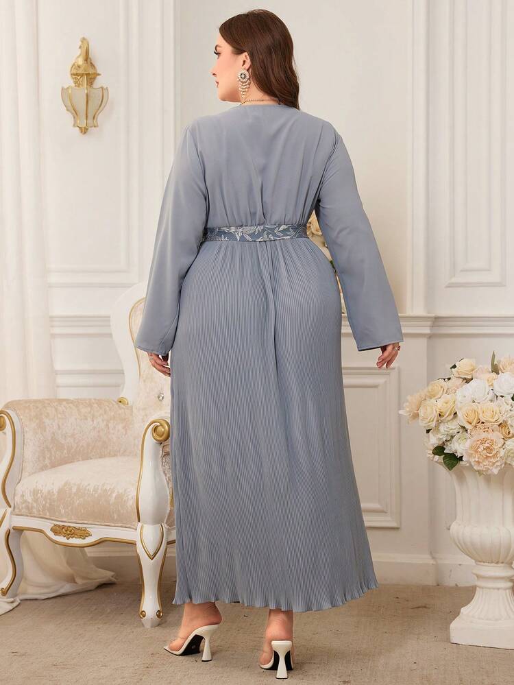 Plus Size Embroidery Patchwork With Tassel Decoration