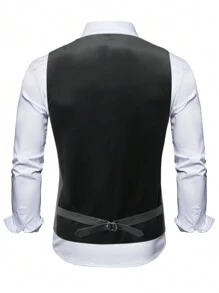 Manfinity Mode Men'S Plus Size Solid Color Suit