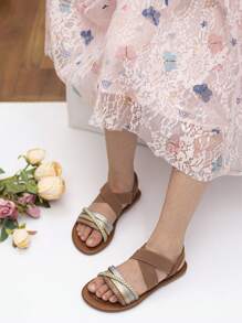 New Arrival Girls' Simple Style Outdoor Anti-Slip Soft Bottom Sandals - Multicolor - View 3