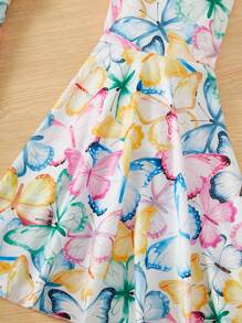 Cô gái Tween Loại bướm In Giải trí Bộ - Nhiều màu - Xem 5