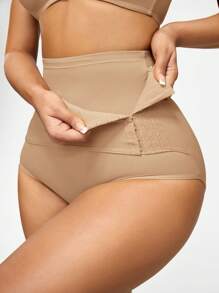 Women's Tummy Control High Waist Shapewear Bottom - Apricot - View 8
