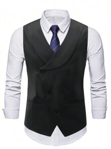 Manfinity Mode Men'S Plus Size Solid Color Suit