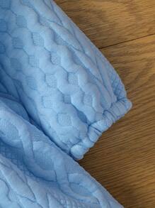 Linda vestido celeste para bebé niña - Azul - Ver 3