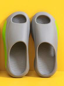 时尚户外沙滩拖鞋 - 灰色 - 查看 1