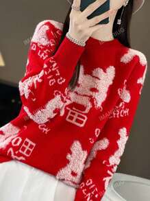 Wool Sweater For The Year Of Dragon